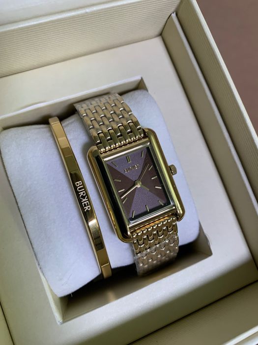 Годинник Burker у шоколадному кольорі,  браслет burker