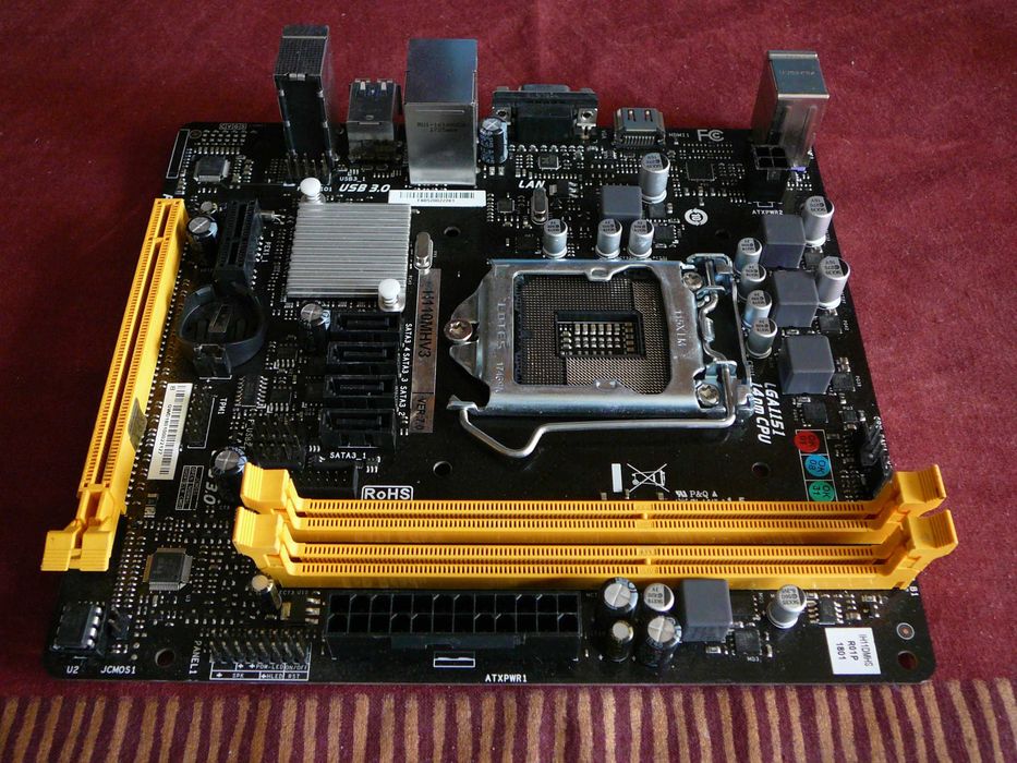 материнська плата mini itx biostar h110mhv3 lga 1151