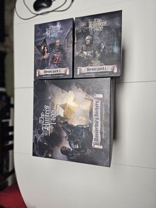 The Hunters 1492 PL gra planszowa 3 rozszerzenia