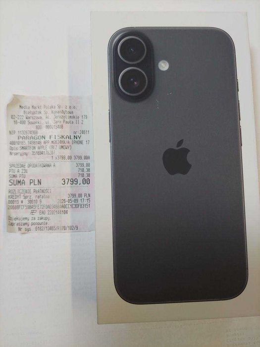 Iphone 17 256GB Black Neverlock