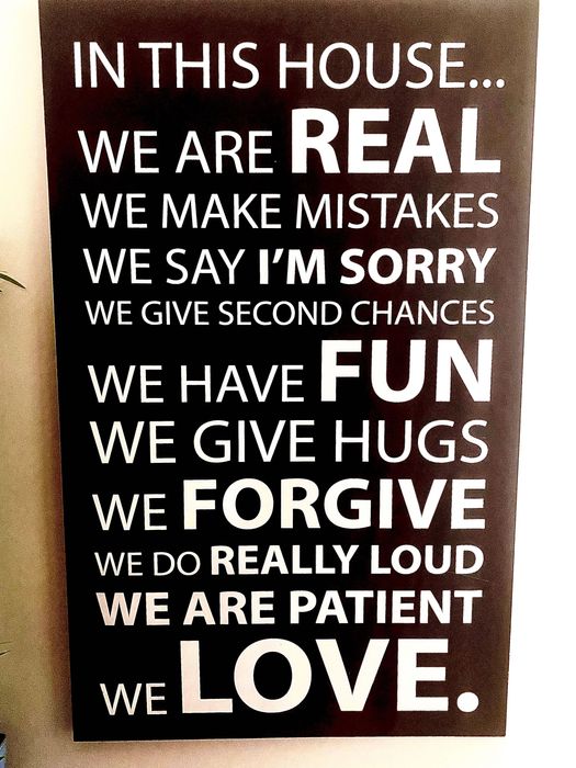 Quadro com tela impressa “”In this house”