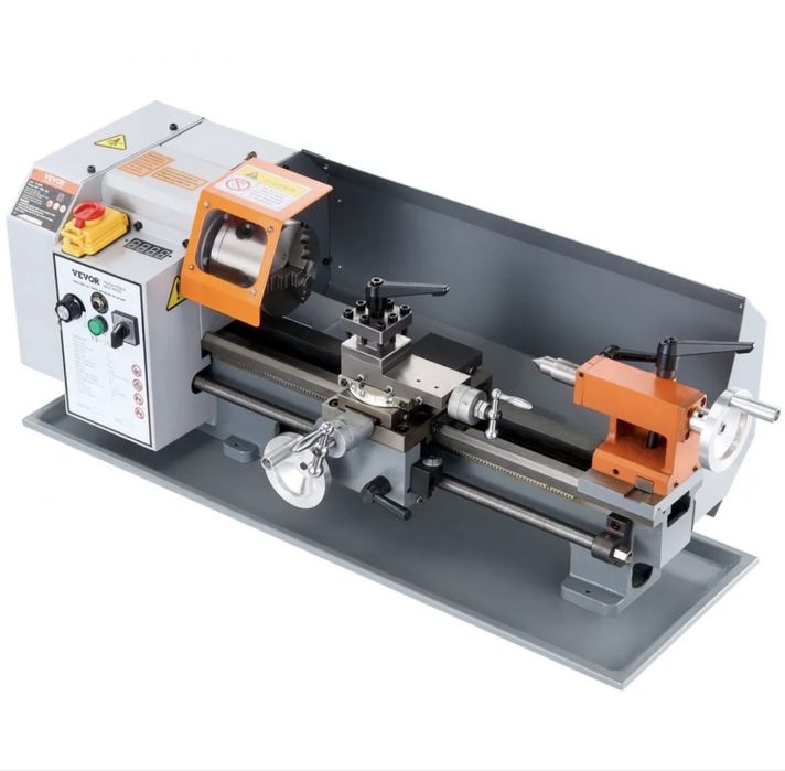 Nowa tokarka Vevor 500W metalowa skrzynia biegow.