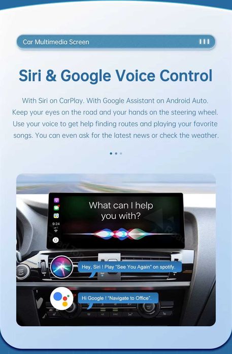 Apple CarPlay Android Auto Linux Radio Multimedialne FM RDS Bluetooth Nawigacja Yanosik AUX Google Maps BMW X3 F25 BMW X4 F26