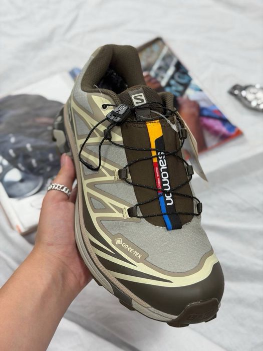Salomon XT-6 Brown beige Gore-Tex