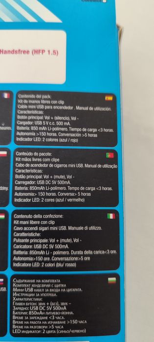 Kit mãos livres nunca usado