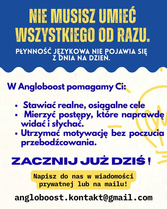 Zajęcia korepetycje z języka angielskiego matura dorośli ósmoklasiści