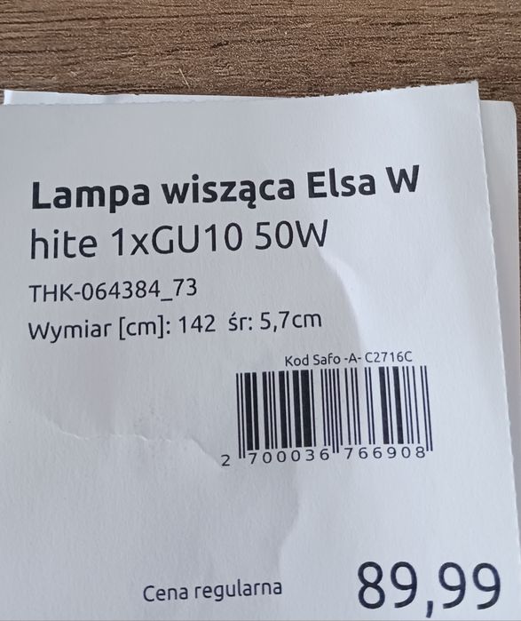 Lampa wisząca Sopel BRW