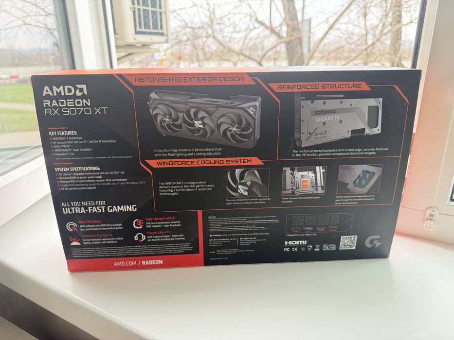 GIGABYTE  RX 9070 XT GAMING Гарантії ROZETKA!