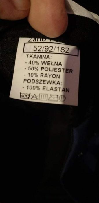 Garnitur nowy raz założony