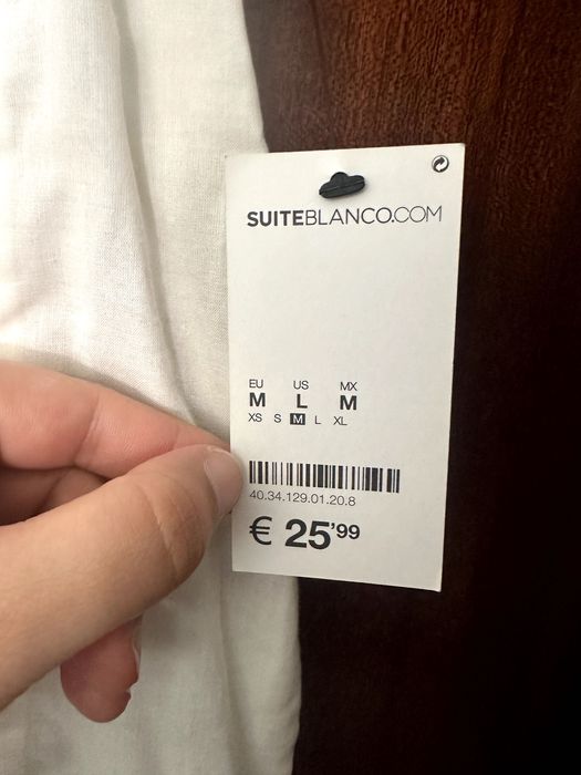 Vestido Branco NOVO M Blanco