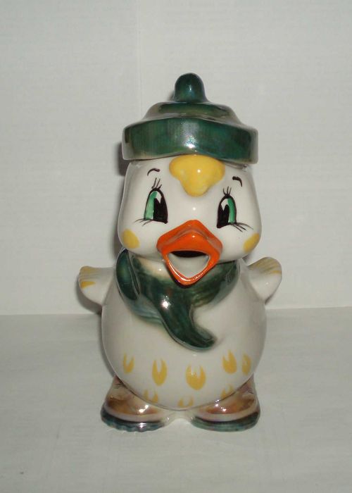 Кувшин чайник утёнок Полонное винтаж фарфор