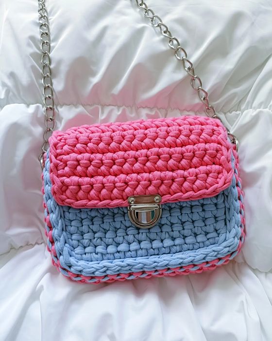 Torebka pleciona handmade