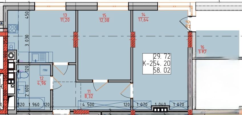 Двокімнатна квартира