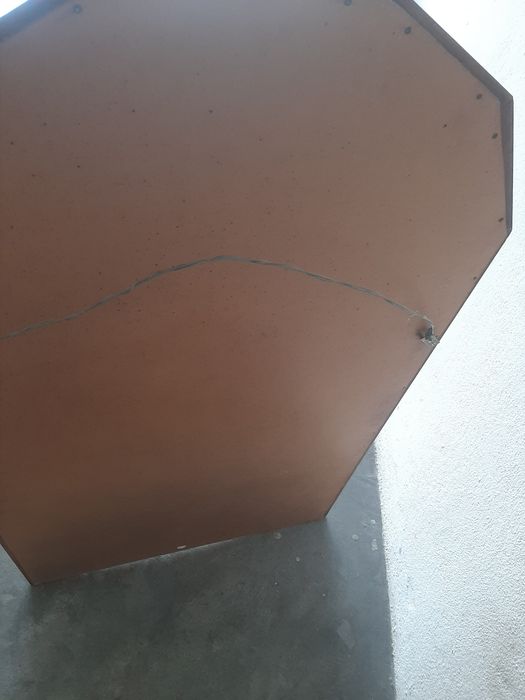 Espelho de Parede em Madeira de Nogueira com Pintura