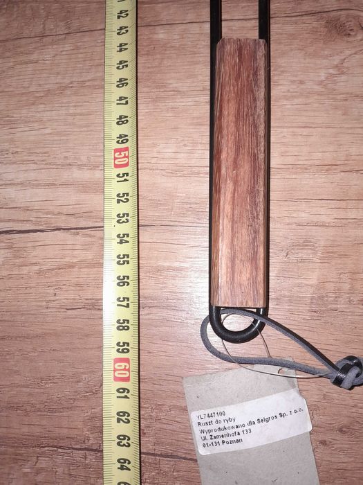 Ruszt do pieczenia ryb Grill ryby DUŻY 2 sztuki 58 cm.