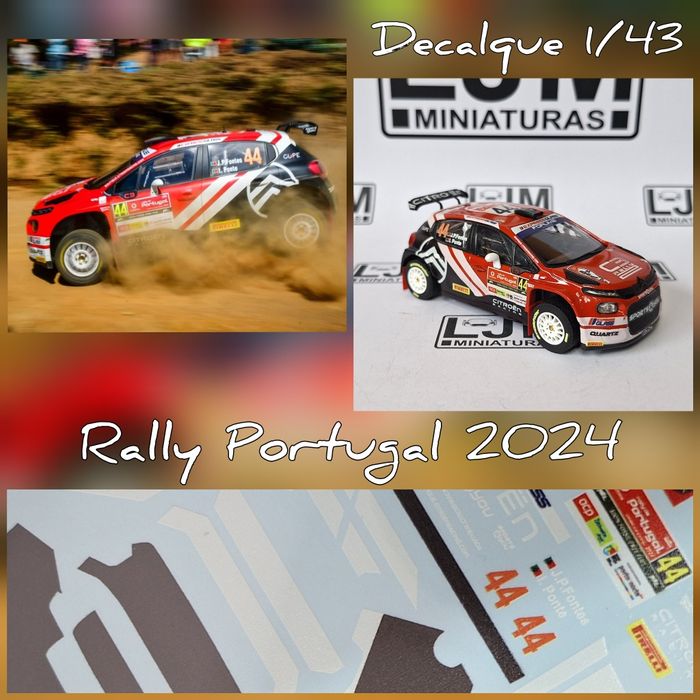 Vários decalque 1/43 Rally Portugal, Açores , Madeira