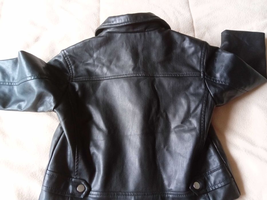 Casaco Imitação Cabedal Zara Bebé 2/3Anos - Como Novo, Usado 1 Vez!