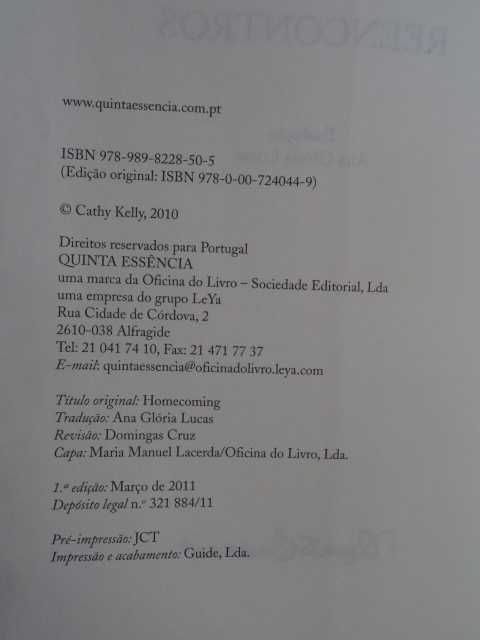 Reencontros de Cathy Kelly - 1ª Edição