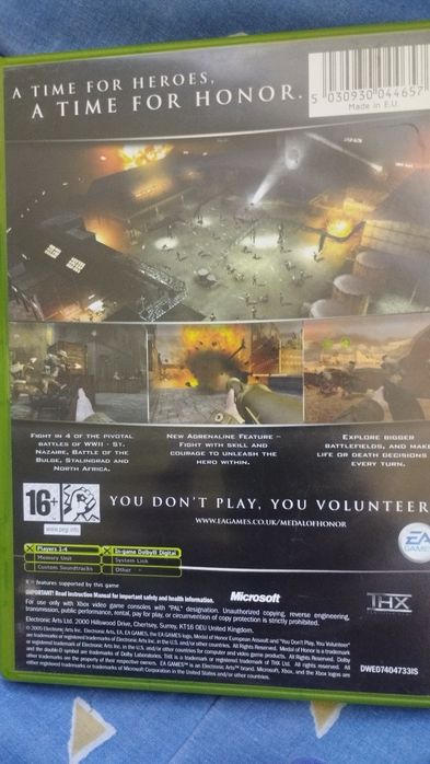 Medal of honor europen assault Xbox classics wyprzedaż własnej kolekcji