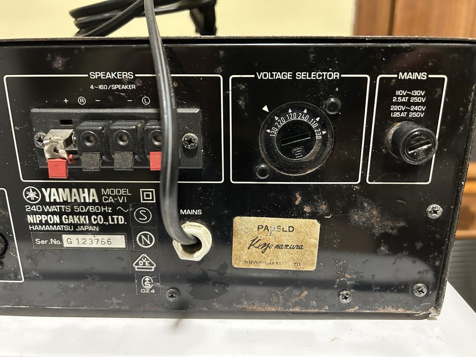 YAMAHA CA-VI natural sound stereo amplifier Nowy Tomyśl • OLX.pl