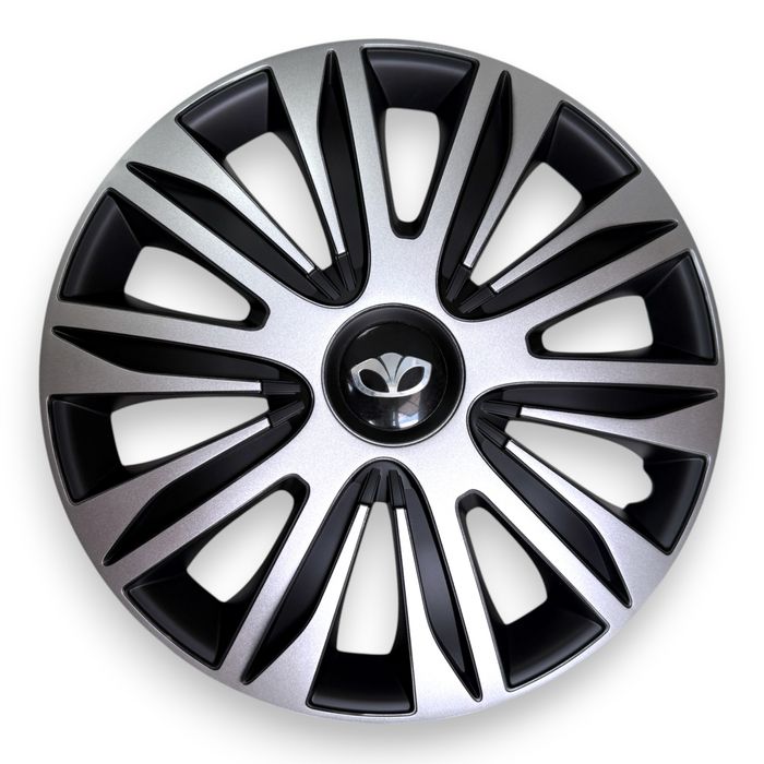 Колпаки на колеса Nardo silver black черние металик ковпаки чорні