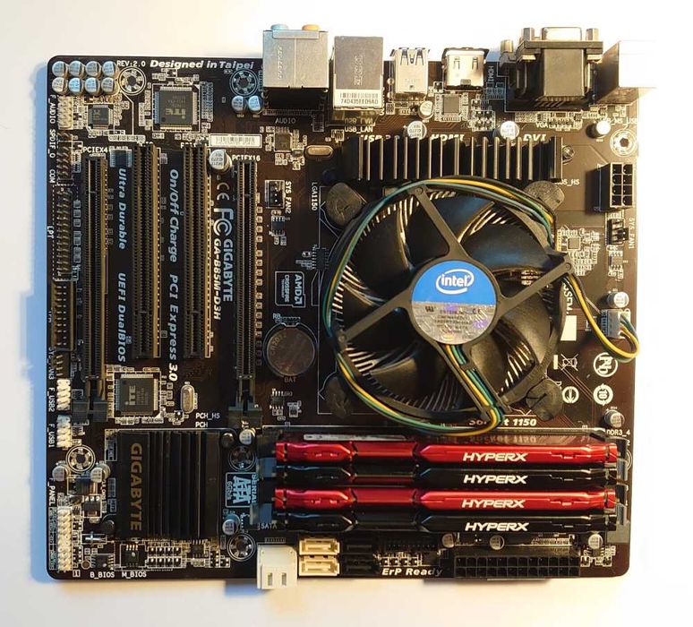 Pamięć DDR3 4 x 4 GB plus płyta główna plus procesor