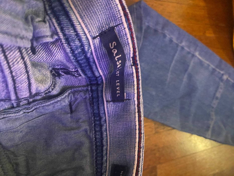 Calça de Ganga Salsa 1ST Level Em Bom estado