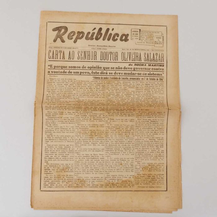 Jornal "A República" - 4/11/1945