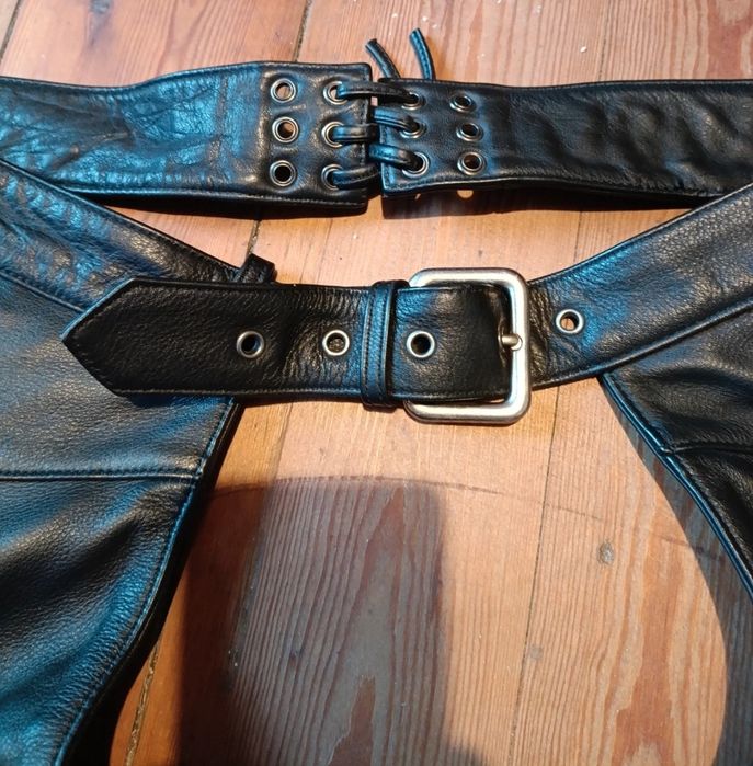 CZAPSY skórzane na motor - damskie Harley Davidson