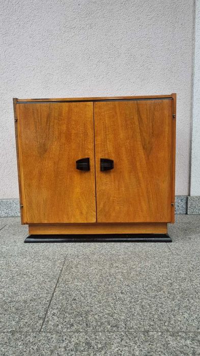 J Halabala Szafka Komoda na płyty, dokumenty Art Deco lata 30 Design