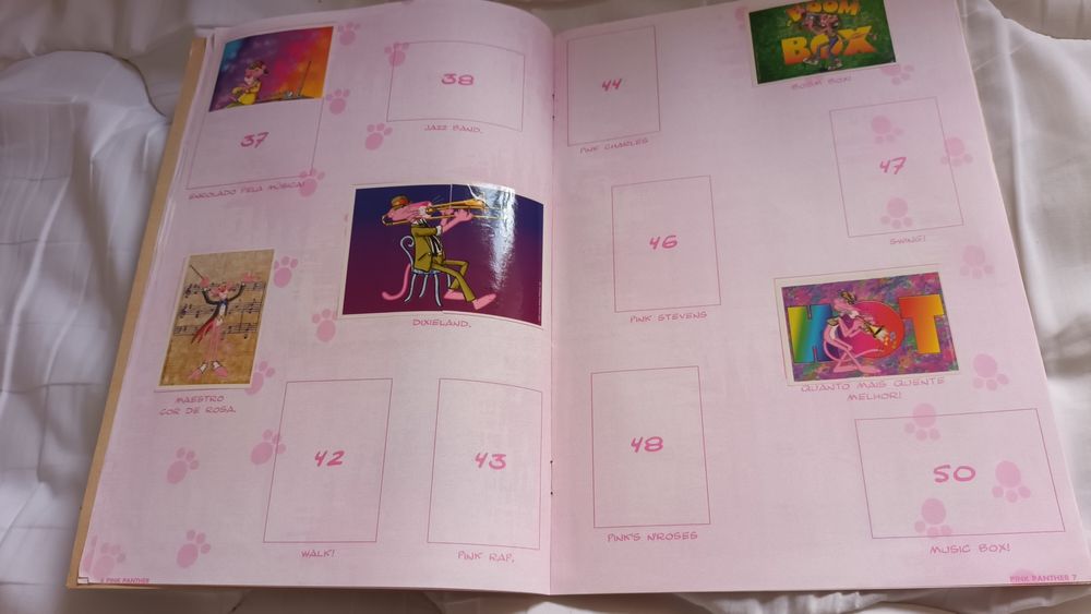 Caderneta The pink panther ulifer com 49 cromos