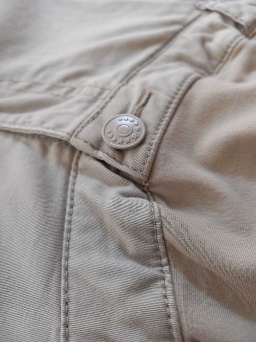 44 H&M MAMA 7/8 ciążowe spodnie beżowe proste nogawki slim