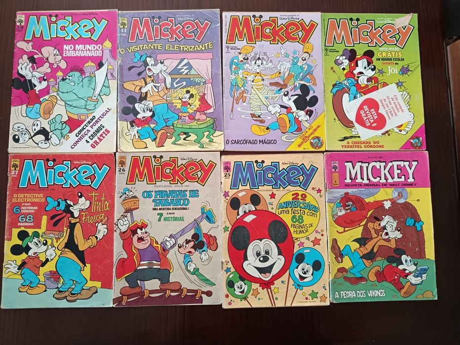 Banda desenhada Mickey edição portuguesa