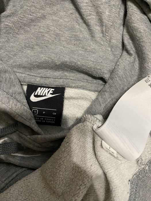 Худі Nike на лампасах сірого кольору центр лого М розмір