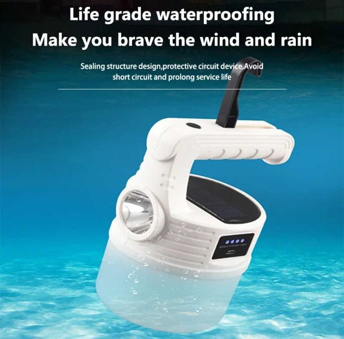 Фонар Автономний Ліхтар Світлодіодна Лампа  Світильник Акумуляторний