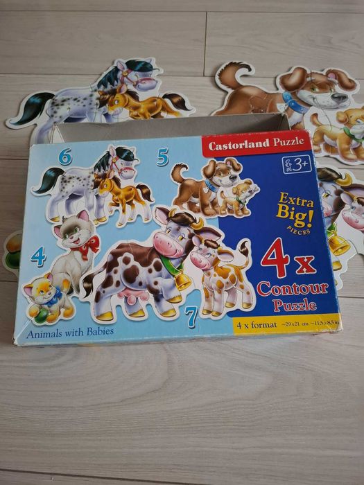 Puzzle 4w1 zwierzęta Castorland 3+