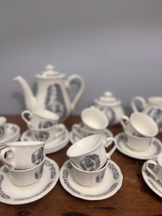 Vintage Serviço Cafe Novo Fabrica  de Sacavem Padrao Descobrimentos
