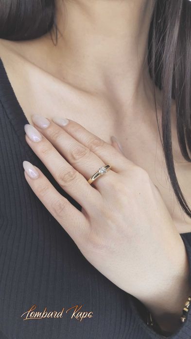 Złoty pierścionek p.585/1,48g