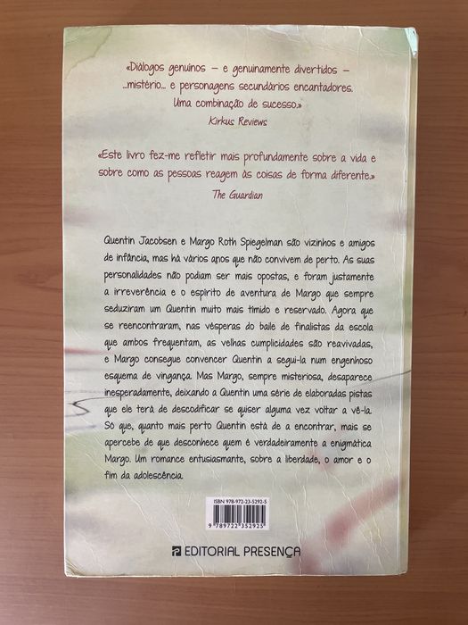 Livro cidades de papel