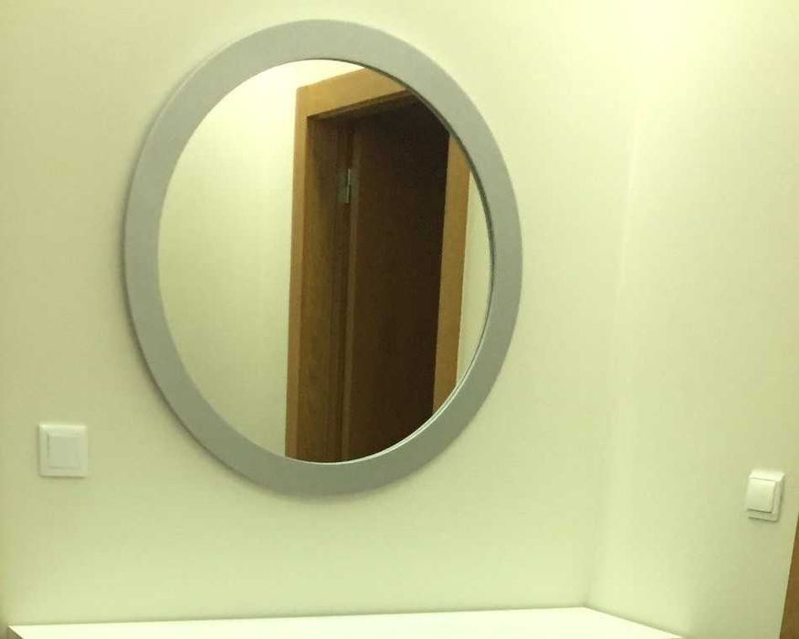 Espelho redondo 80cm, cinza64750800221571121