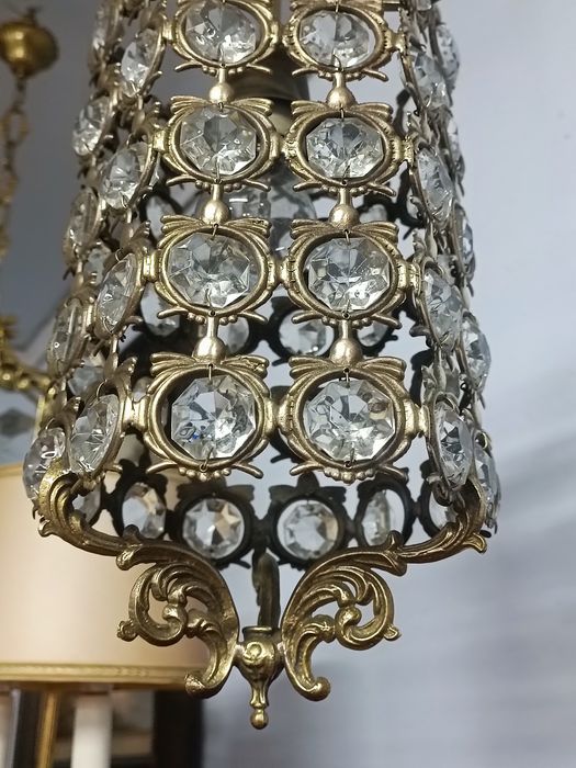 Вінтажний бронзовий підвісний світильник