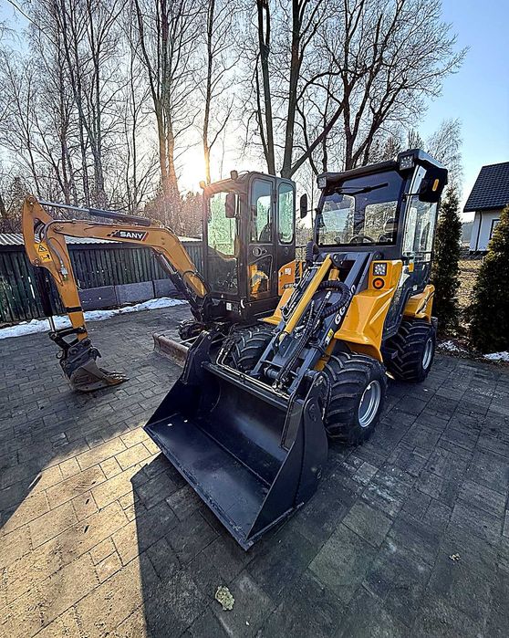 wynajem mini koparki mini ładowarki 2t 220zł doba