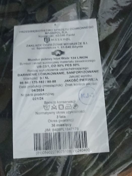 Mundur s/xl cena 180