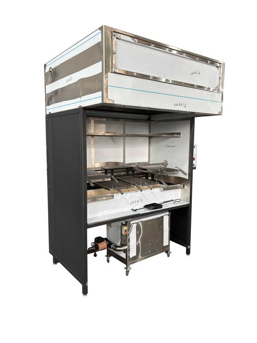 Мангальний комплекс з аргентинською решіткою та зонтом-гідрофільтром