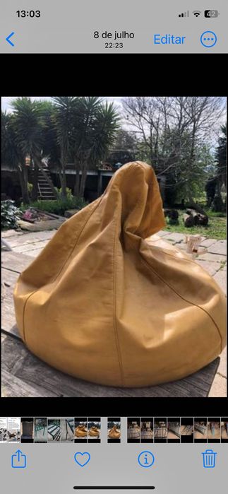 Puf grande e bem cheio