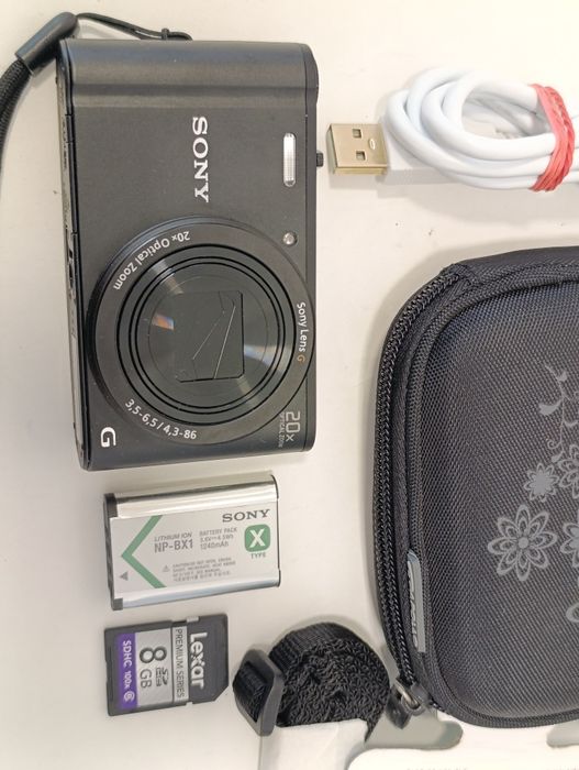 Aparat cyfrowy SONY Cyber-shot DSC-WX350 WiFi NFC 18Mpx x20 HDR fullHD stan BDB