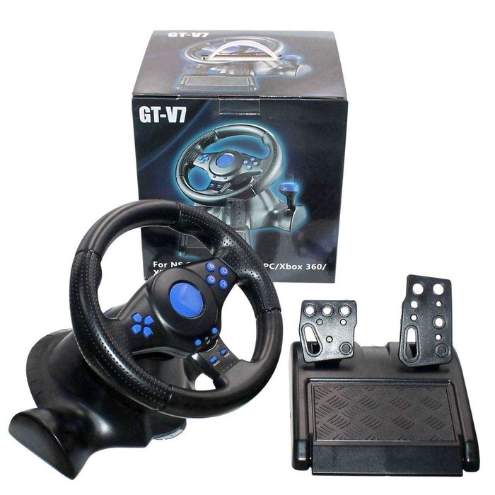 Ігрове кермо з педалями і коробкою передач