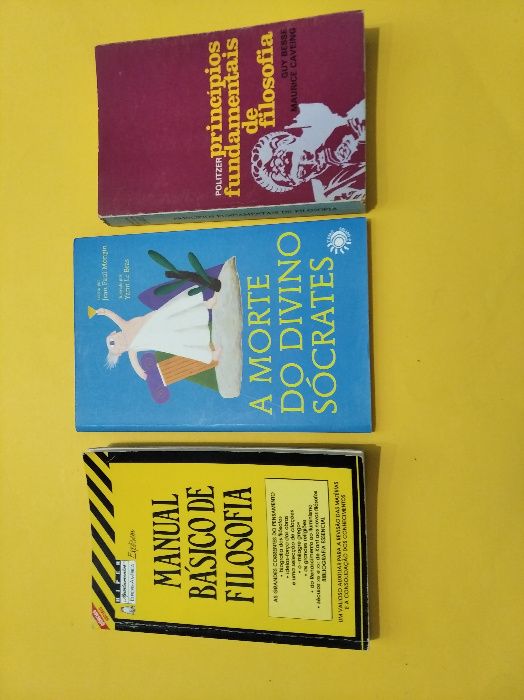 Diversos livros de Filosofia: A Morte do Divino Sócrates e outros