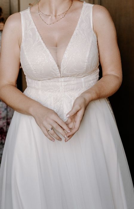 Suknia ślubna ecru roz.40/42