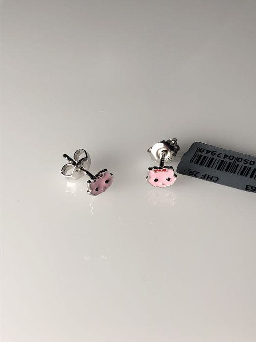 Дитячі срібні  сережки Xenon, Австрія , Kitty,  Teddy, ромашка